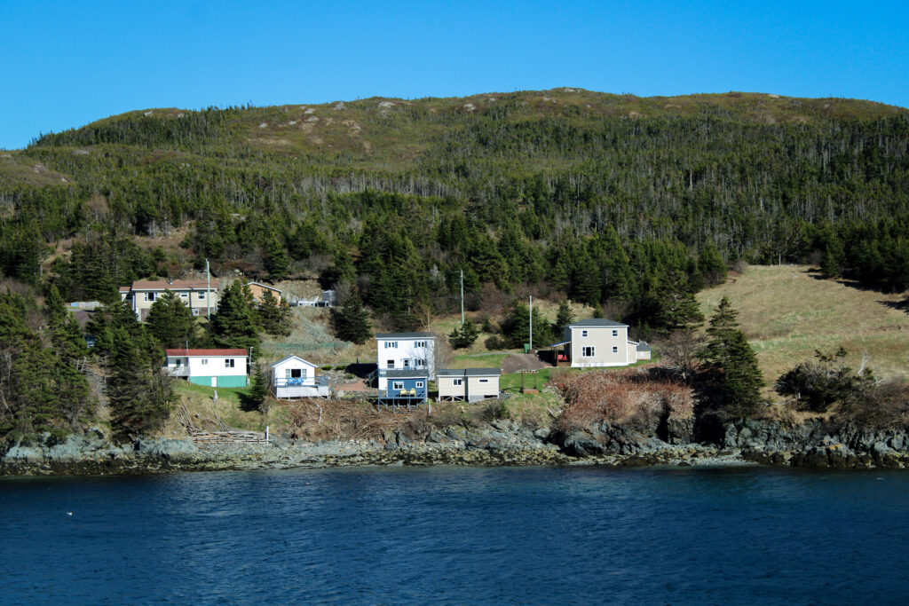Image of coastline and houses in Parkers Cove